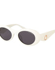 Trussardi White Acetate Sunglasses