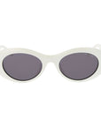 Trussardi White Acetate Sunglasses