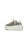 Casadei Multicolor Fabric Platform Sneakers