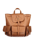 Coccinelle Brown Leather Backpack