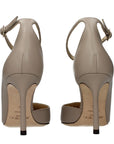 Jimmy Choo Gray Leather High Heel Pumps
