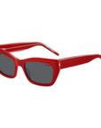 Hugo Boss Occhiali da Sole Rosso con Lenti Grigie