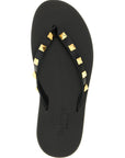 Valentino Garavani Black Calfskin Slides