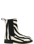 Moschino Bicolor Calfskin Ankle Boots