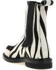 Moschino Bicolor Calfskin Ankle Boots