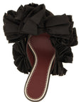 Magda Butrym Brown Viscose Stiletto Heel Sandals