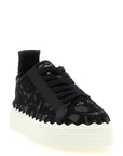 Chloé Black Polyamide Low Top Sneakers