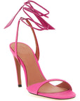 The Attico Fuchsia Leather Stiletto Heel Sandals