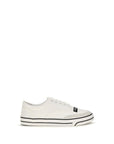 Dolce & Gabbana White Cotton Low Top Sneakers