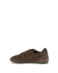 Dolce & Gabbana Brown Suede Leather Low Top Sneakers