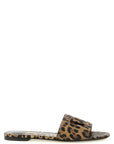 Dolce & Gabbana Brown Calfskin Slides