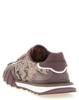 Dolce & Gabbana Purple Leather Athletic Sneakers