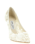 Jimmy Choo Beige Tencel High Heel Pumps