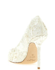 Jimmy Choo Beige Tencel High Heel Pumps