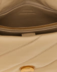 PINKO Beige Lambskin Crossbody Bag