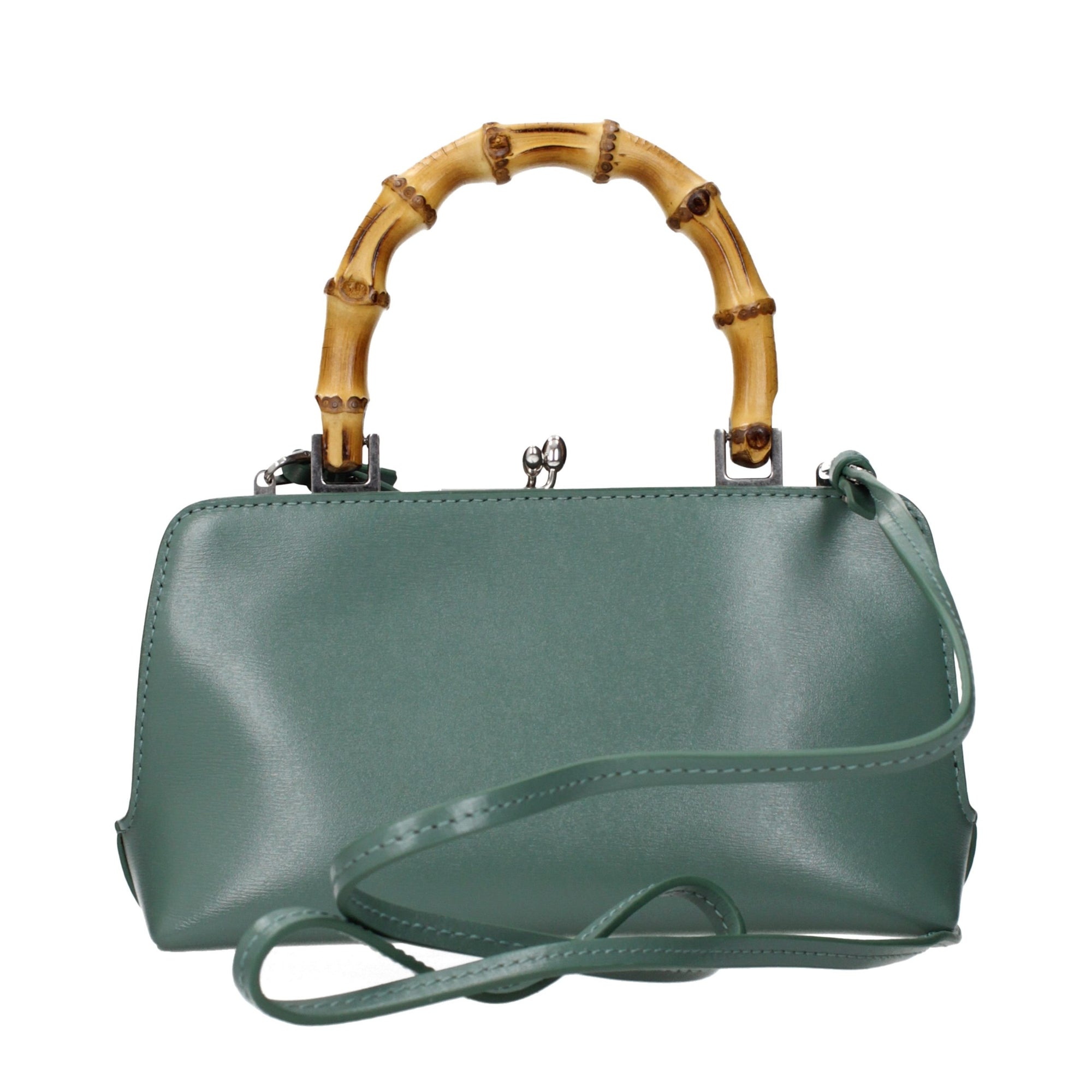Jil Sander Green Leather Handbag