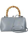 Jil Sander Gray Leather Handbag