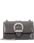 Jimmy Choo Gray Leather Shoulder Bag