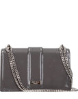 Jimmy Choo Gray Leather Shoulder Bag