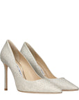 Jimmy Choo Gold Plastic High Heel Pumps