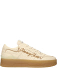 Jimmy Choo Beige Leather Low Top Sneakers