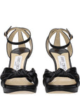 Jimmy Choo Black Leather Platform Sandals