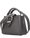 Jimmy Choo Gray Leather Handbag