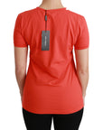 Dolce & Gabbana Red Crewneck Short Sleeve T-shirt Cotton Top