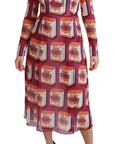 Dolce & Gabbana Purple Silk Bellezza A-Line Gown Dress