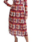 Dolce & Gabbana Purple Silk Bellezza A-Line Gown Dress