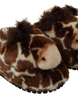 Dolce & Gabbana Brown Giraffe Slippers Flats Sandals Shoes