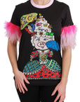 Dolce & Gabbana Black YEAR OF THE PIG Top Cotton  T-shirt
