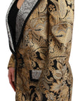 Dolce & Gabbana Black Gold Jacquard Blazer Jacket