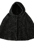 Dolce & Gabbana Gray Tweet Wool Kaftan Jacket Coat Top