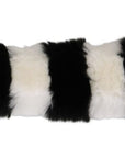 Dolce & Gabbana Black White Lapin Fur Accessory Shoulder Strap