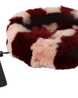 Dolce & Gabbana Pink Red Lapin Fur Accessory Shoulder Strap