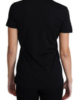 Dolce & Gabbana Black Wool Round Neck Short Sleeves T-shirt