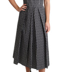 Dolce & Gabbana Black White Pattern Cotton A-Line Dress