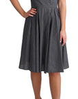 Dolce & Gabbana Black Polka Dotted Cotton A-Line Dress