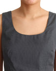 Dolce & Gabbana Black Polka Dotted Cotton A-Line Dress