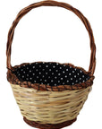 Dolce & Gabbana Beige Wood Wicker Rattan Basket Tote Bag