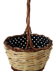 Dolce & Gabbana Beige Wood Wicker Rattan Basket Tote Bag