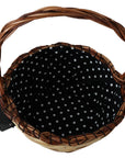 Dolce & Gabbana Beige Wood Wicker Rattan Basket Tote Bag