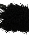 Dolce & Gabbana Black White Knitted Cashmere Animal Design Hat