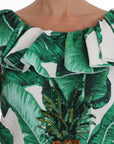 Dolce & Gabbana Pineapple Banana Sequins Blouse T-shirt