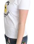 Moschino White Cotton Sunny Milano Print T-shirt