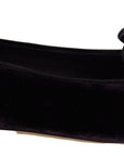 Dolce & Gabbana Purple Velvet DG Heart Loafers Flats Shoes