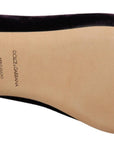 Dolce & Gabbana Purple Velvet DG Heart Loafers Flats Shoes