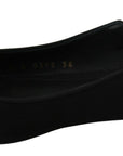 Dolce & Gabbana Black Flats Slingback Charmeuse Shoes