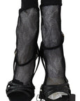 Dolce & Gabbana Black Suede Short Boots Sandals Shoes